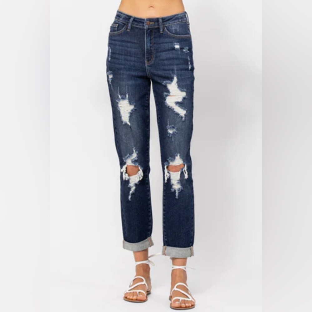 Judy Blue Destroyed Boyfriend Fit Jeanss SZ 7/28